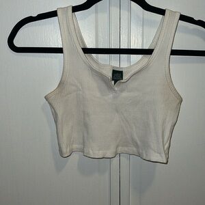 White crop top